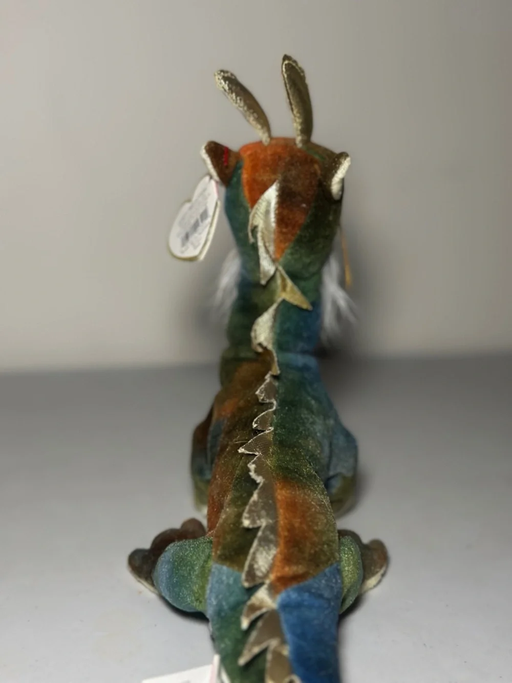 Ty Beanie Baby Chinese Zodiac Dragon Plush – Retired Tie-Dye Dragon (2000) - Picture 8 of 16